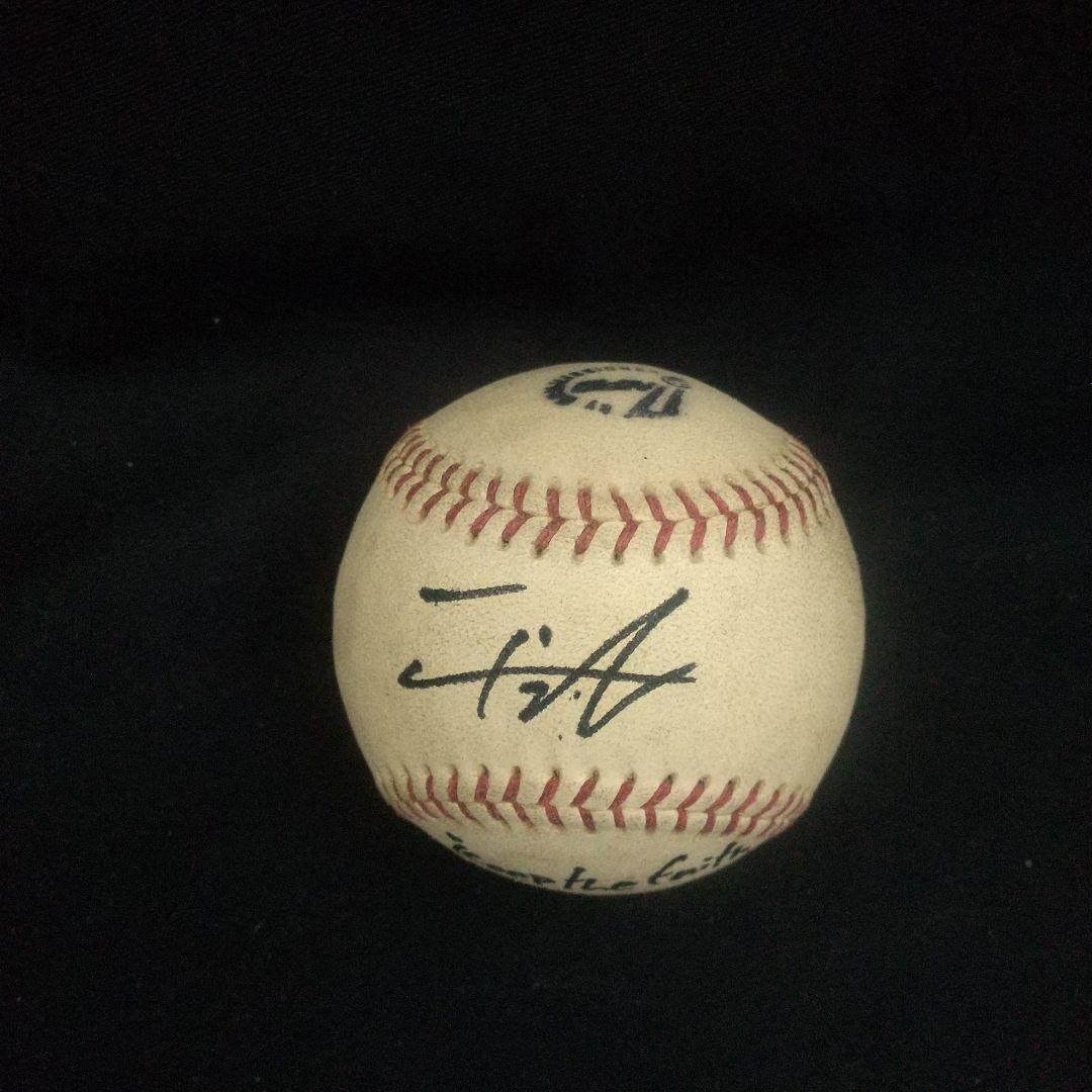 旧NPB公式試合球 ダルビッシ有 直筆サインボール 座右の銘書込み