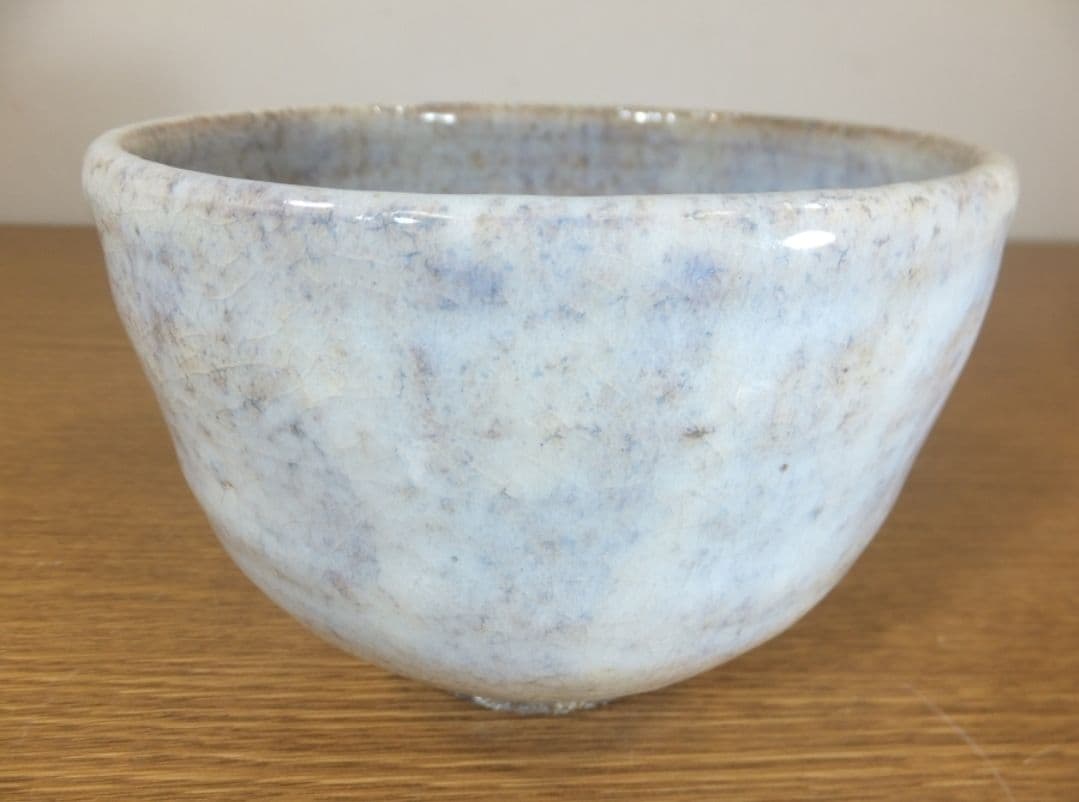 真作保証 吉賀大眉 自作 萩茶碗 日展 文化功労者 表千家 茶道具 山口県