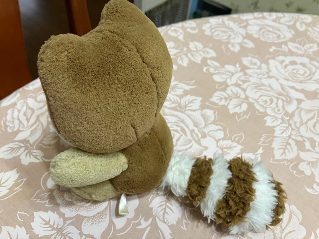 平成レトロ　たらいぐまのらんどりー　ぬいぐるみ　サンリオ
