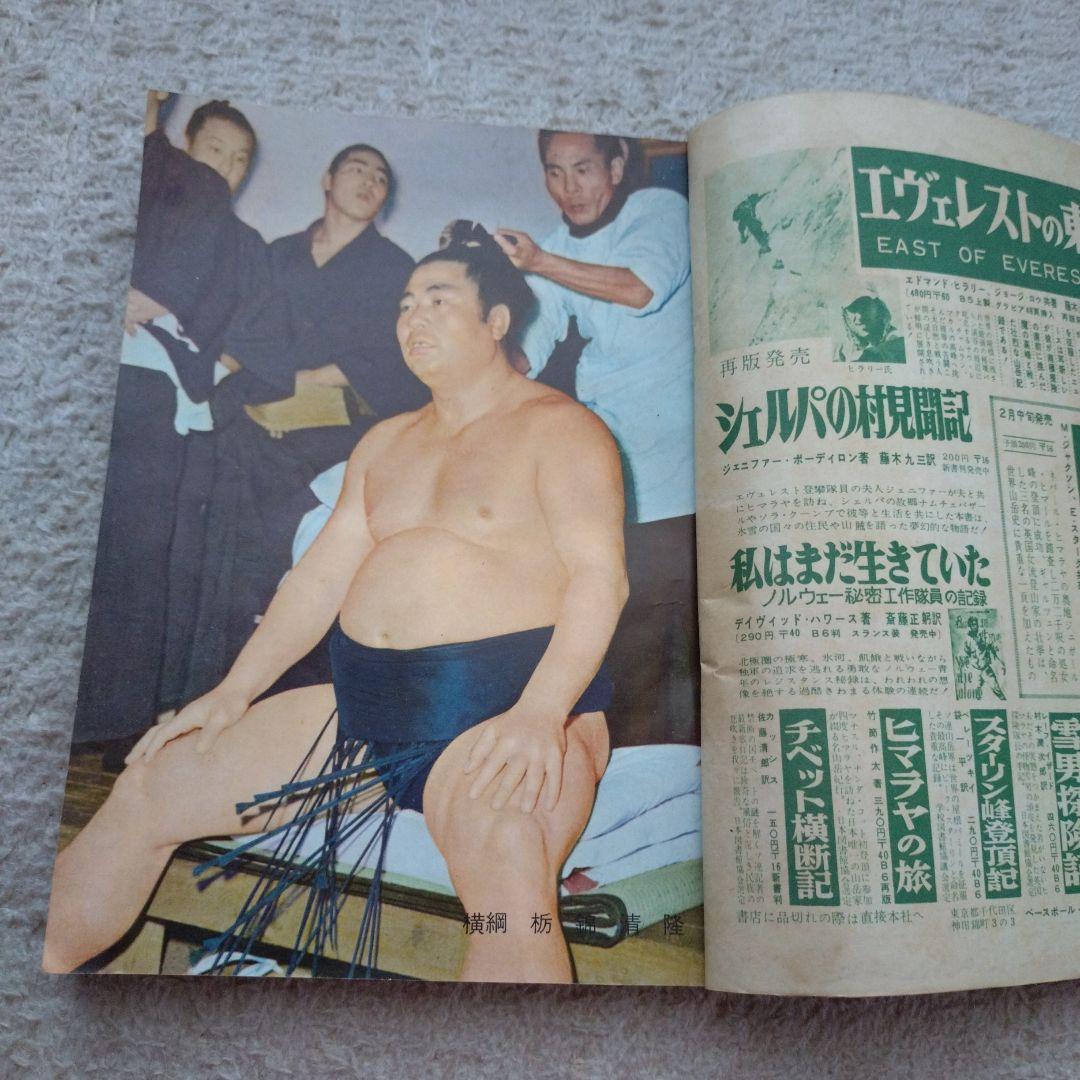 相撲　昭和33年初場所総決算号　増刊号