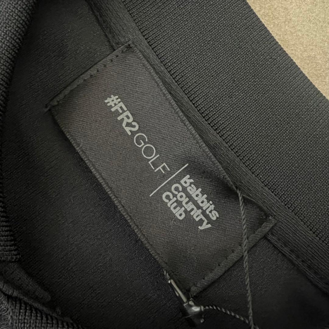 【新品】fr2 GOLF エフアールツーゴルフ　モックネック　半袖シャツ　S 黒