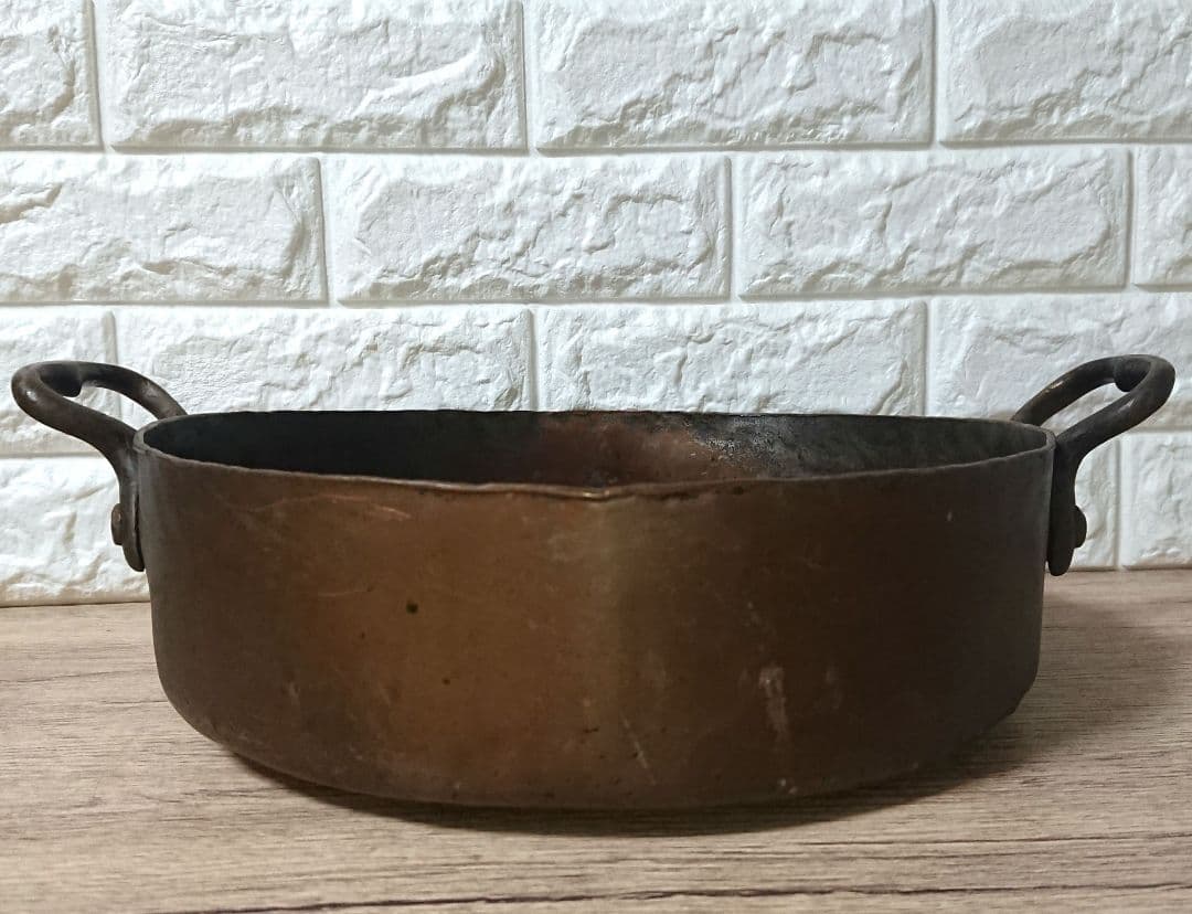 超稀少 帝国 ホテル 銅鍋 業務用 アンティーク 骨董 刻印 入り