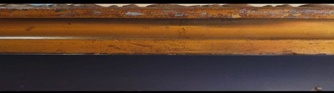 【送料込】F30号 大型額縁 キャンバス付 リメイク素材 練習用 DIY素材