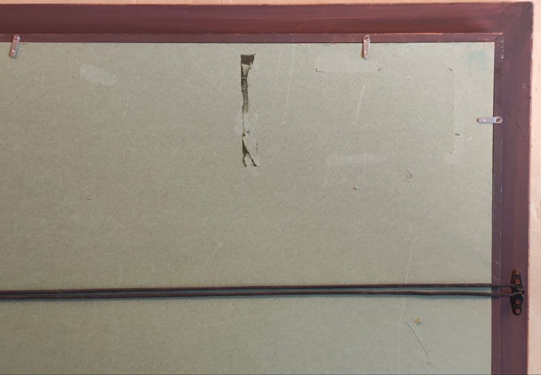 【送料込】F30号 大型額縁 キャンバス付 リメイク素材 練習用 DIY素材