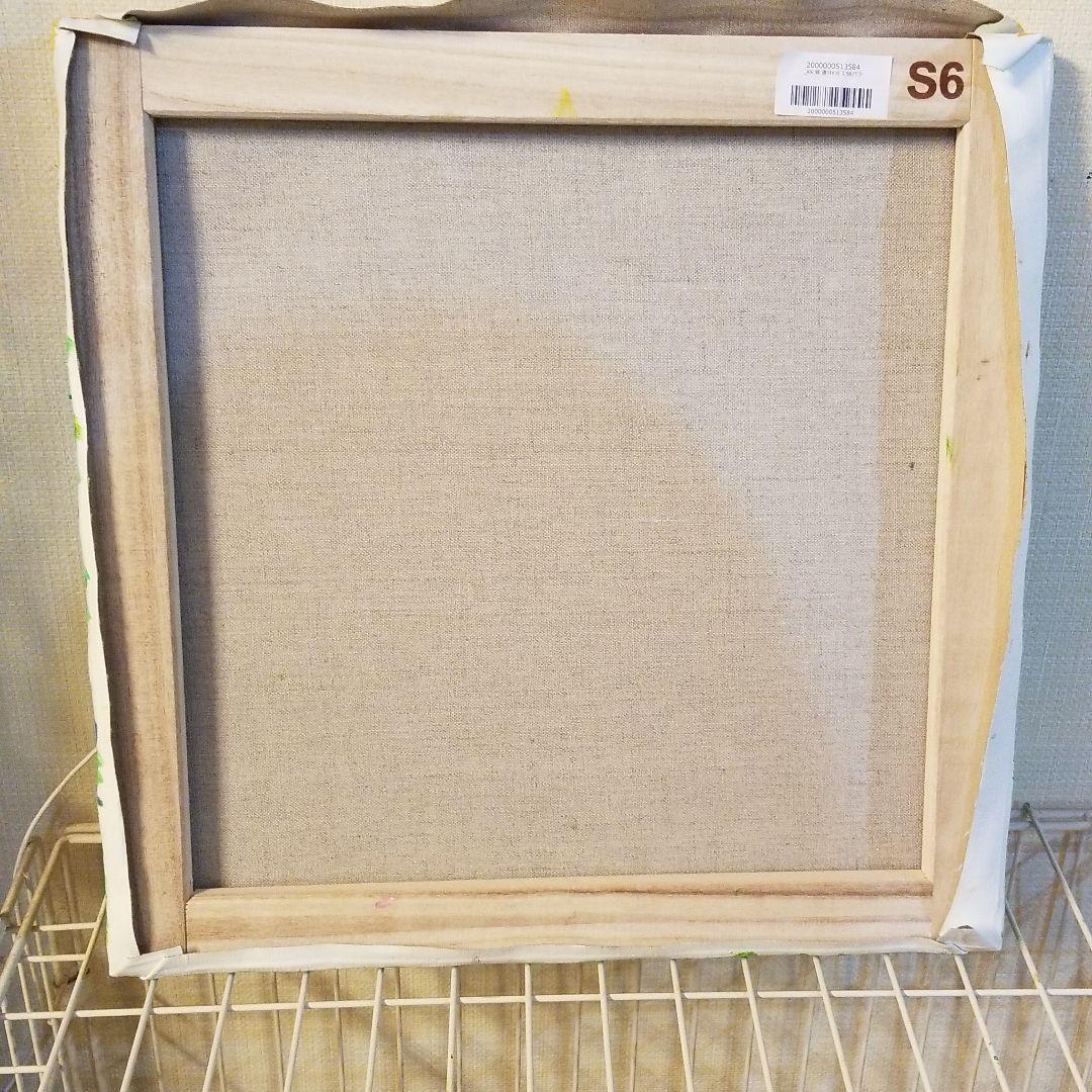 油絵　FUUTA確認　友だちの歌を聴く犬