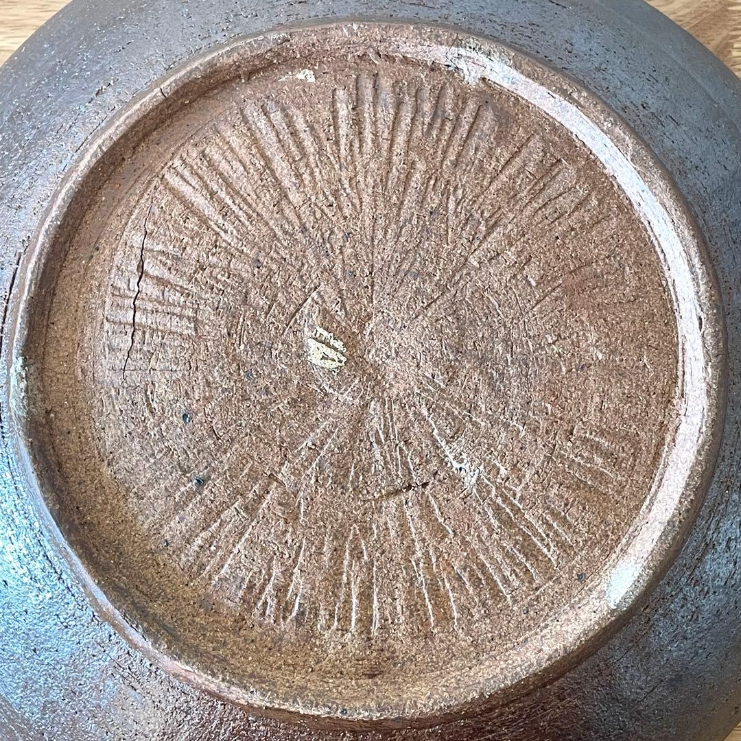 民藝 象嵌の大鉢 一尺一寸 検）バーナード・リーチ 生田和孝