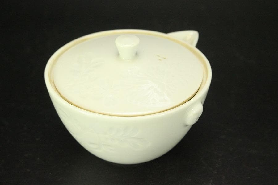 出石焼 煎茶器 宝瓶 湯冷 碗 共箱(メ1537)