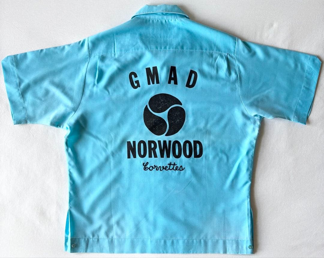 70's USA製 キングルイ King Louie ボーリングシャツ 刺繍