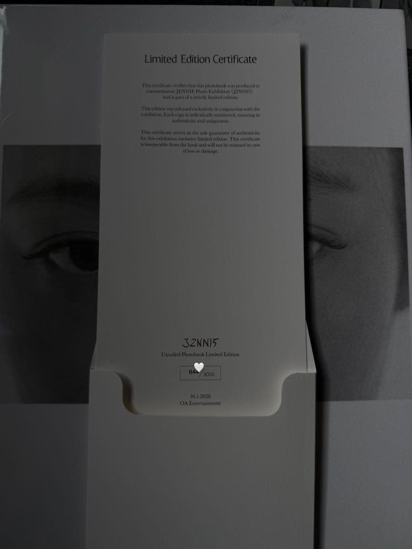 JENNIE 写真展 POPUP Photobookシール　トートバッグセット