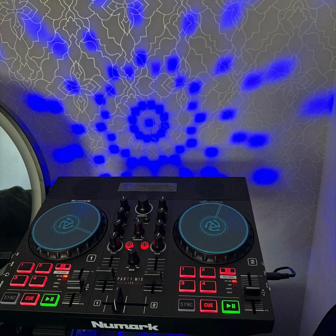 Numark party mix live スタンド　ヘッドホンセット