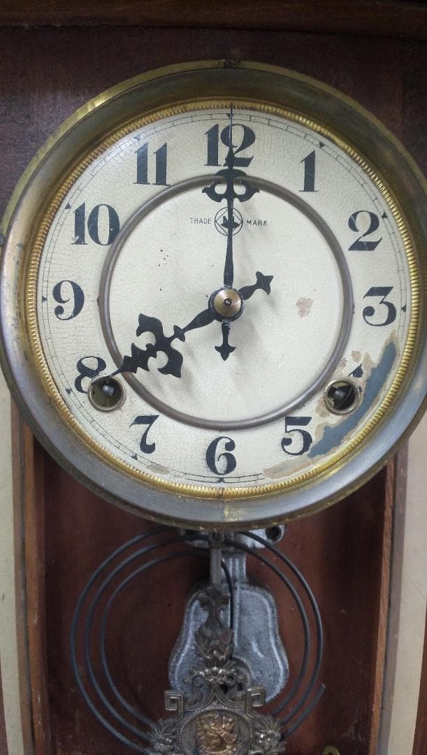 古い柱時計    ⑬