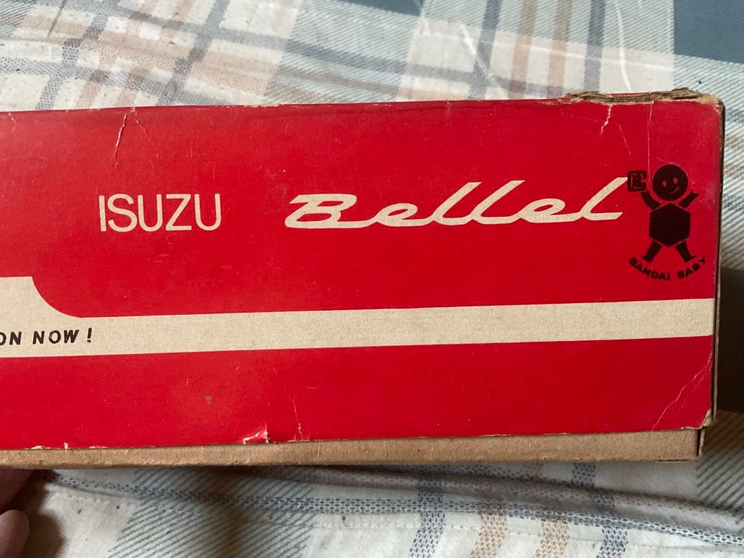 いすゞ・べレル／ブリキカー。バンダイ・ベイビー社製。【ミラー無し、僅かに錆その他