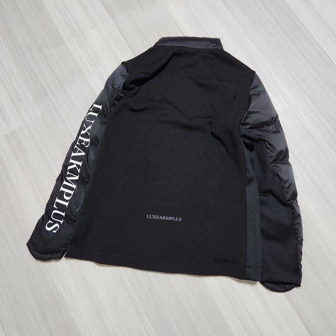 新品未使用☆LUXEAKMPLUS☆ゴルフサイドロゴ中綿セットアップM黒白