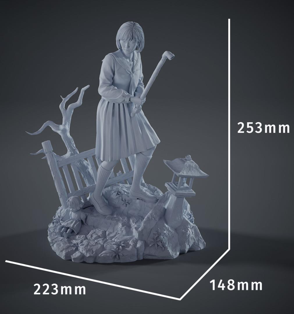 1/7　未塗装 未組立　フィギュア　ガレージキット　サイレントヒルf 深水雛子