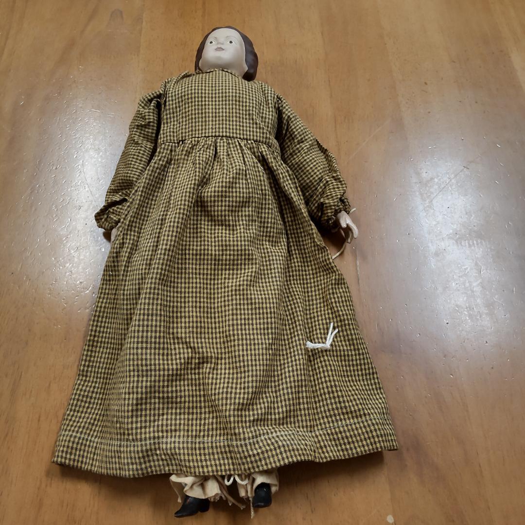 アンティークドール　レア　人形1体　茶色　リプロダクション　人形　海外作家