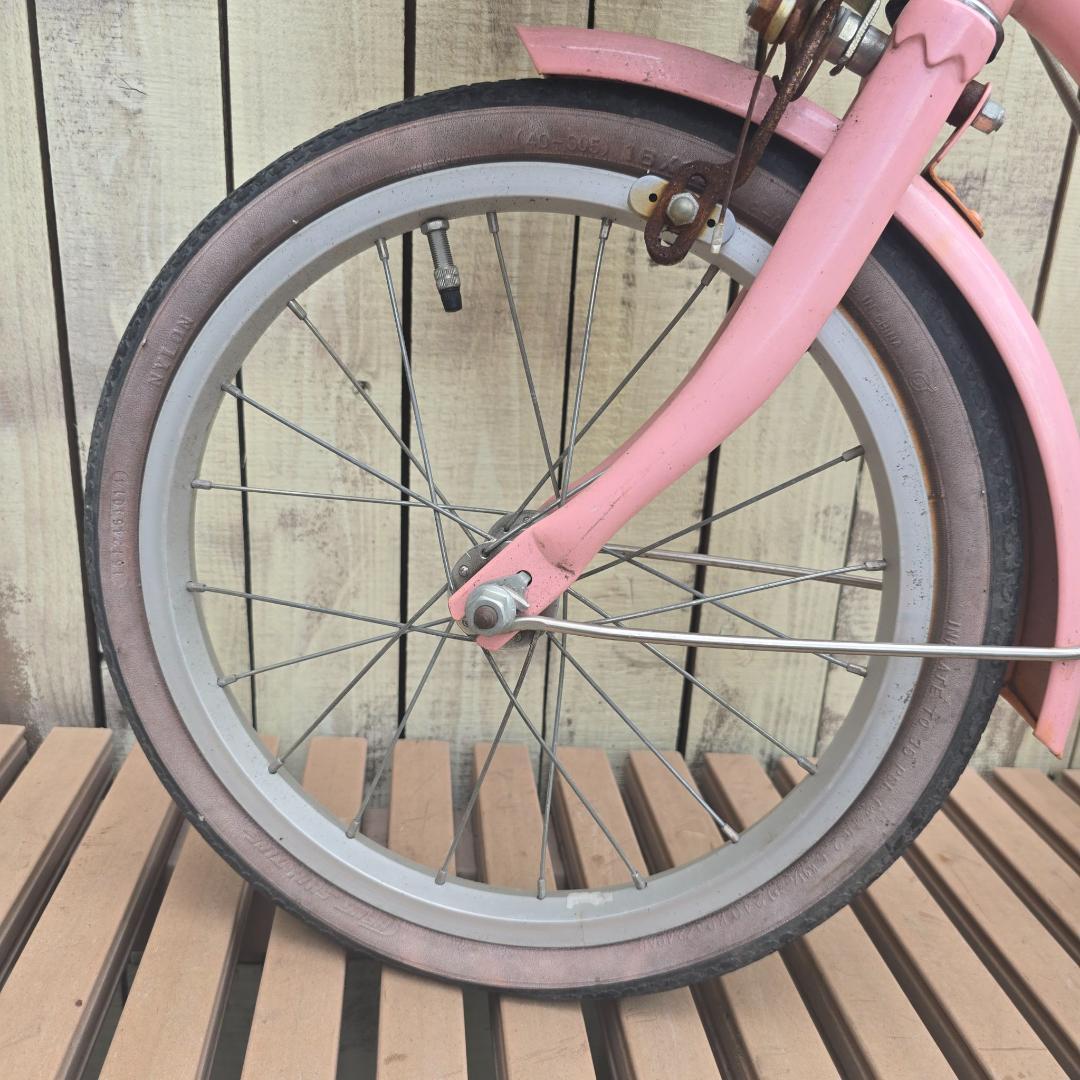 【店頭引取】 BRIDGESTONE ハッチ HACCHI 16インチ ピンク