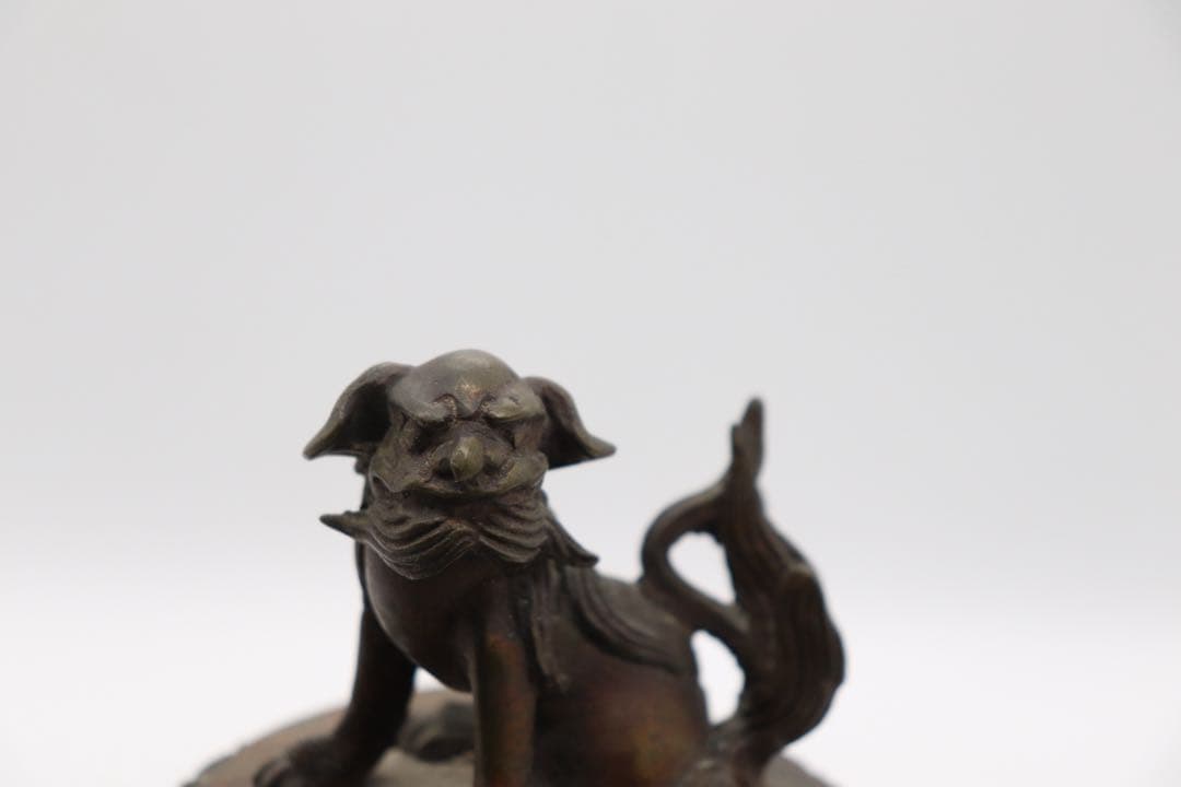 ※中国　七宝焼　獅子摘み　如意足香炉　送料込み251016