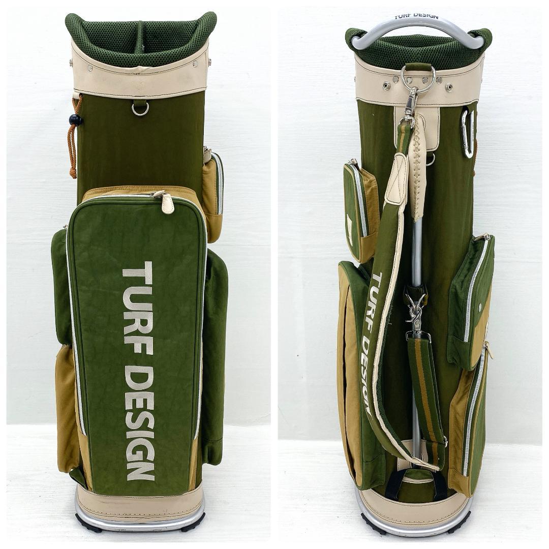 【美品‼】TURF DESIGN ターフデザイン キャディバッグ ゴルフバッグ