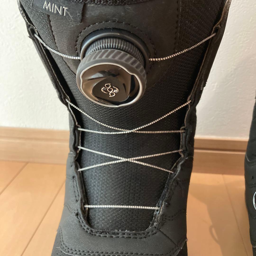美品24.0 BURTON MINT BOAスノーボードブーツ ブラック