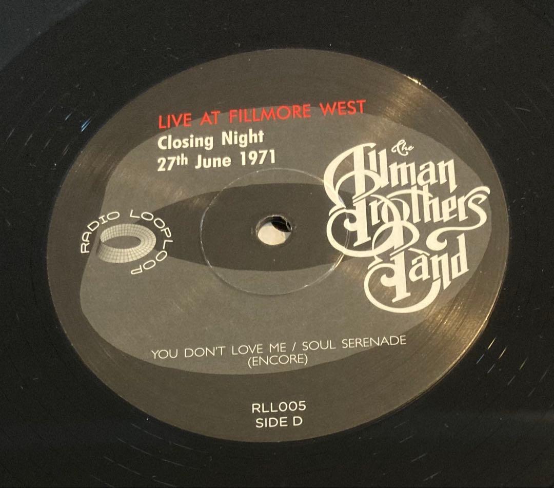 ◾️未発表1971年フィルモアウェスト最終公演■THE ALLMAN BROTHE