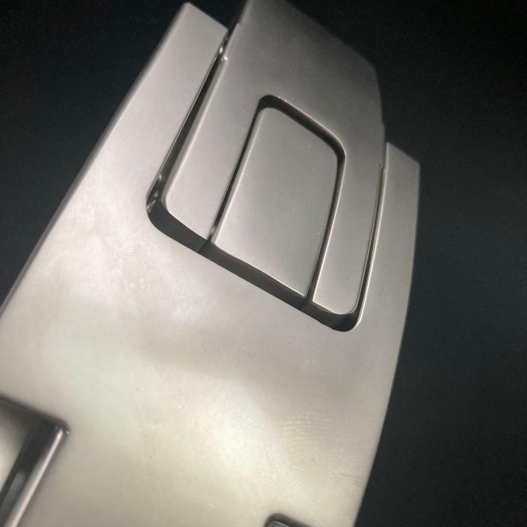 訳あり パワーリフティングベルト レバーアクション 本革 茶×マット銀 可変式