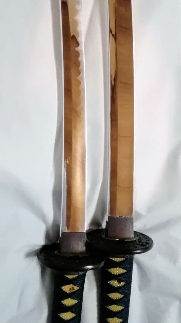 模造刀　2本セット　コスプレ　防犯　太刀　脇差し　ハ
