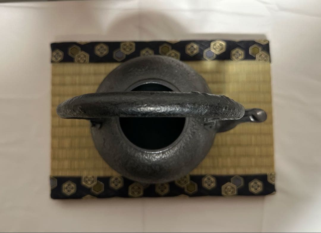 本番盛岡 薫山 南部鉄器 鉄瓶 南部型 侘寂肌 1.5リットル 新品未使用品