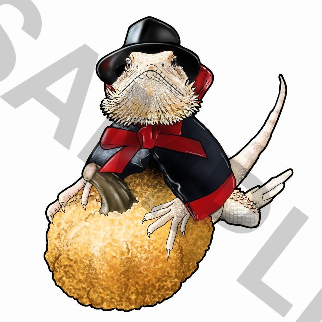 [ほり。]爬虫類ステッカー