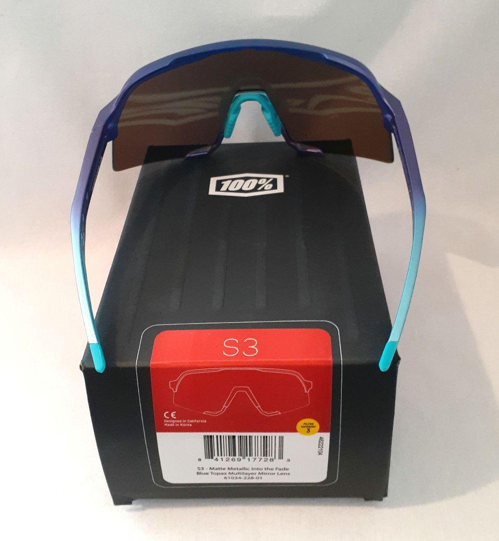 売約済み 100% S3 ブルートパーズ ワンハンドレッド サングラス