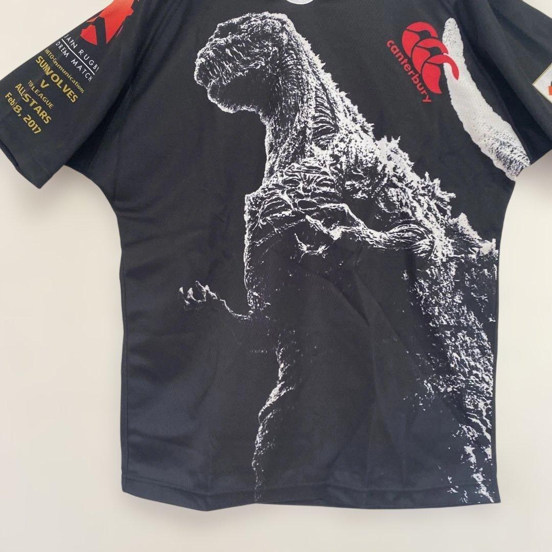 激レア品　サンウルブズ　Canterbury ゴジララグビーウェア M