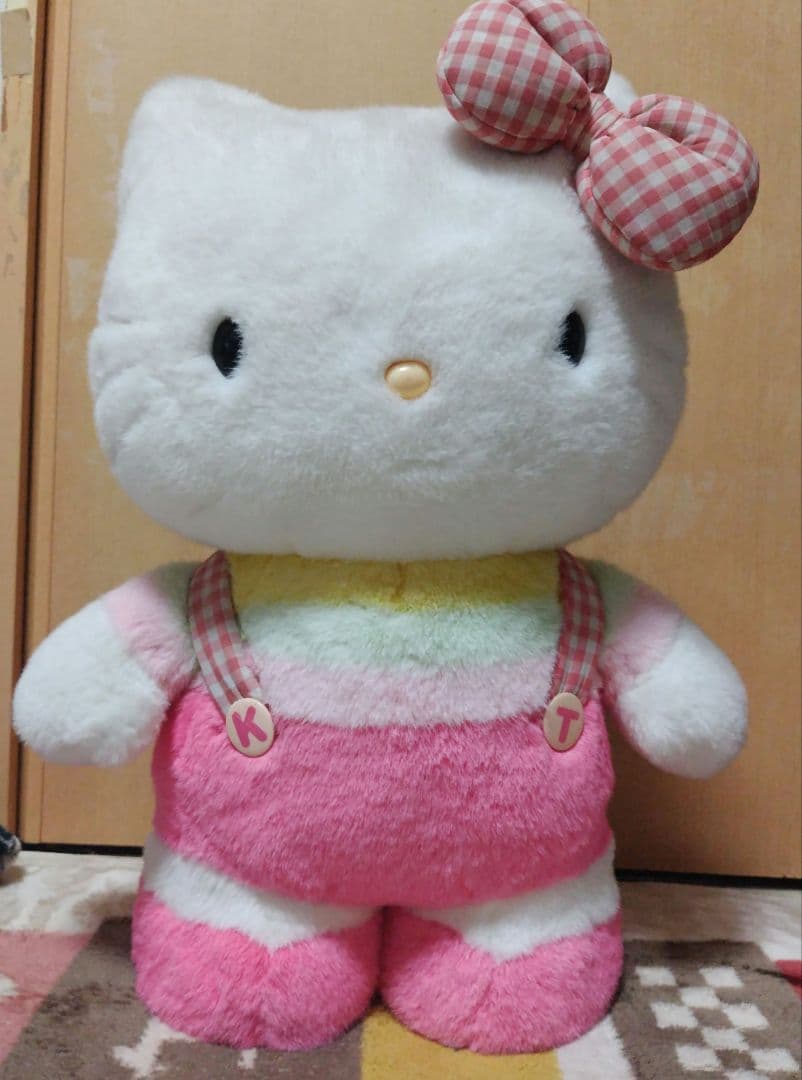 希少 ハローキティ 特大 ジャンボ BIG ぬいぐるみ 自立 レトロ レア
