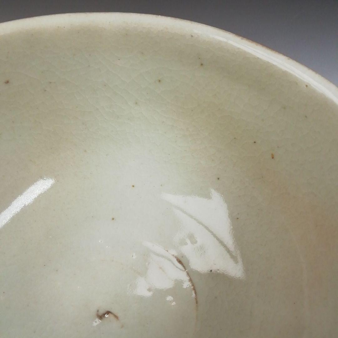 Ｔ４６１　茶碗　『粉引茶碗』『子の日窯　大島久興 作』　共箱　抹茶碗　茶道具