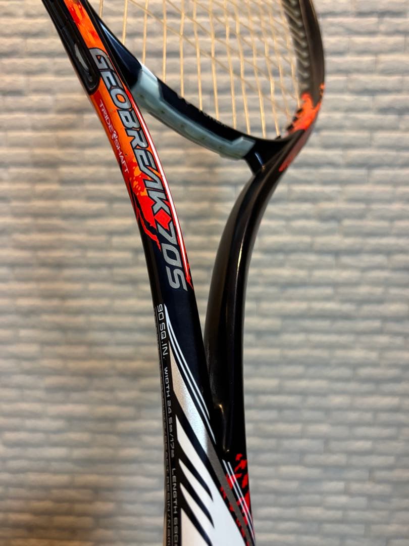 【◎美品•ケース付】GEOBREAK 70Sテニスラケット 黒/オレンジ