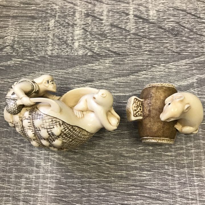 時代根付　在銘　同作者8点