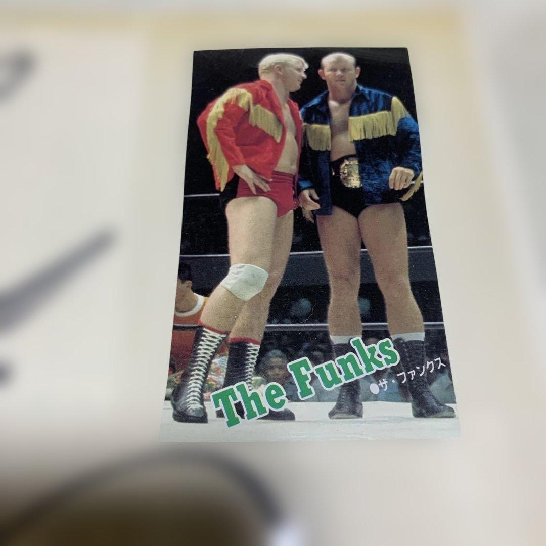 ドリーファンクJ R テリーファンク　プロレス サイン入り記念品　1枚