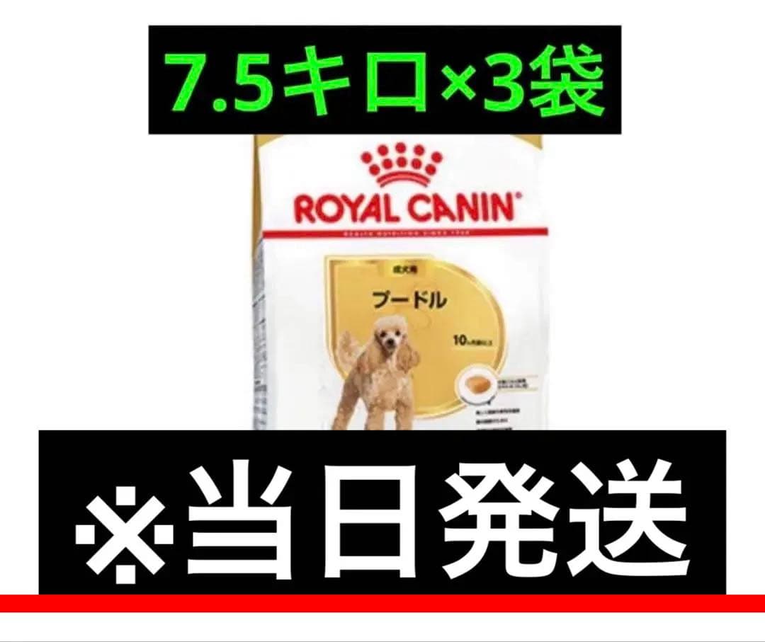  CANIN トイプードル 7.5キロ×3袋　ロイヤルカナン