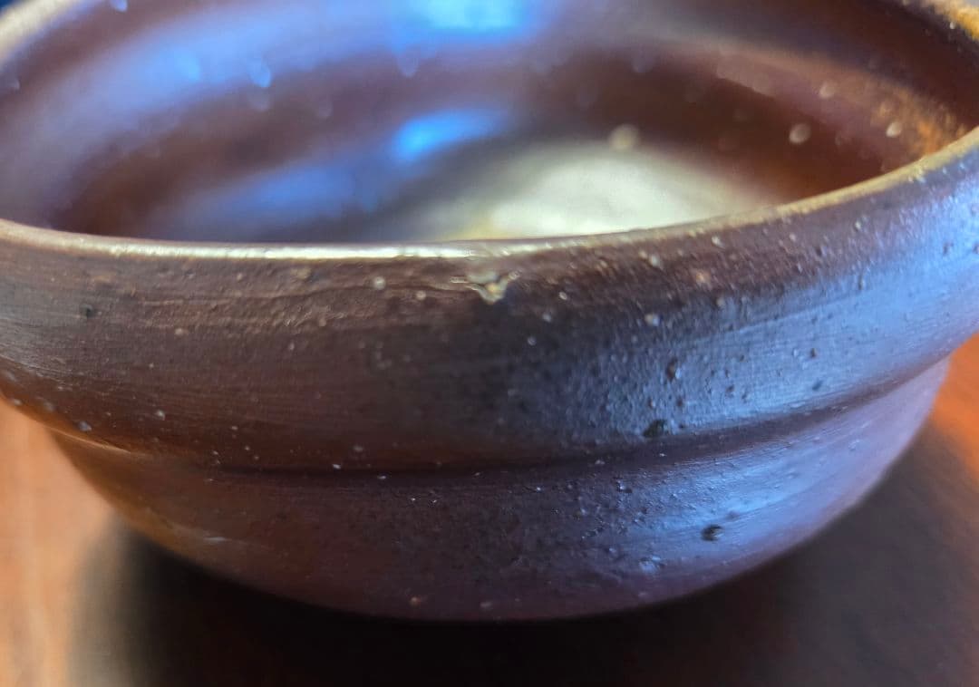 備前焼 伊勢崎満作 抹茶茶碗 木箱、共布、栞付