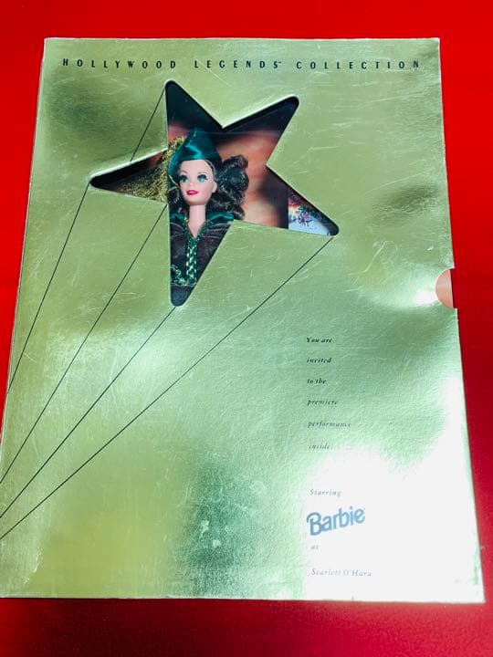 バービー人形「風と共に去りぬ」グリーンカーテンドレスのスカーレット/新品、未開封