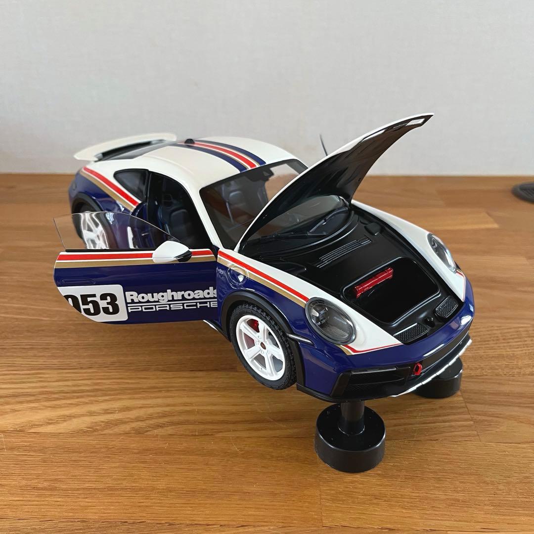 【ミニカー 美品】1/18 ミニチャンプス ポルシェ 911 ダカール