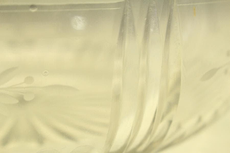 アンティーク カットガラス 切子 ガラス 瑠璃色ガラス 二件 時代物(A442)