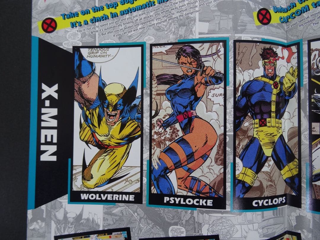 【超貴重】カプコン \"X-MEN\" アーケード版の国内・海外版パンフレット