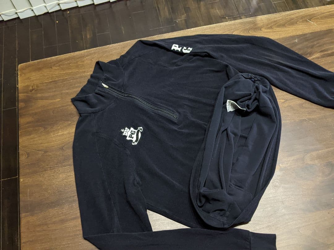 パーリーゲイツ　モックネック　長袖シャツ　ゴルフ　ウエア　黒 アンダー PG 4