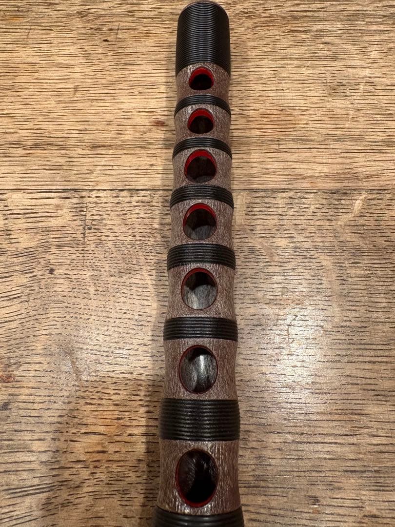 【大幅値下げ中！】龍笛 横笛 雅楽 樹脂性 クリーニング済み 絞り染めの袋付き