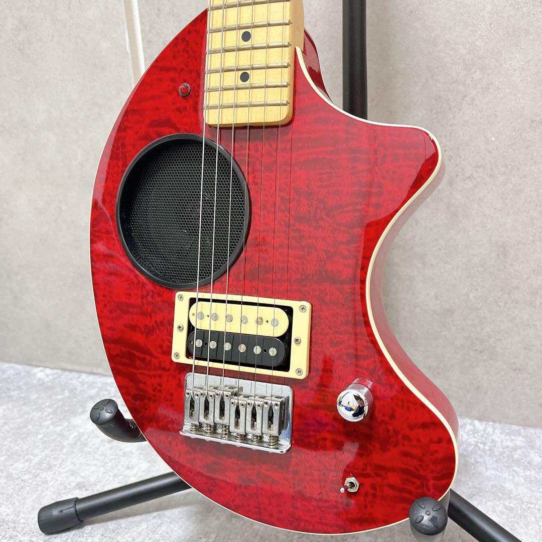 zo-3 GF キルトトップ フェルナンデス アンプ内蔵ミニギター 赤 レッド