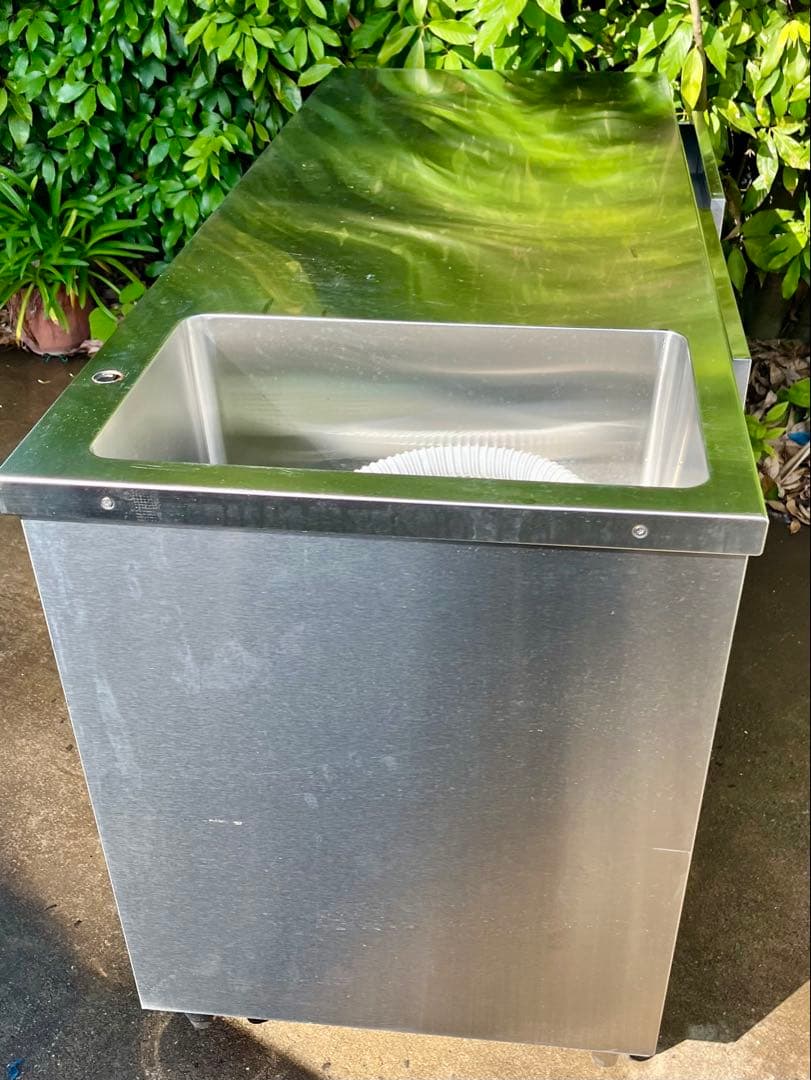 サンタさん ステンレスシンク付き作業台　1500×600×780