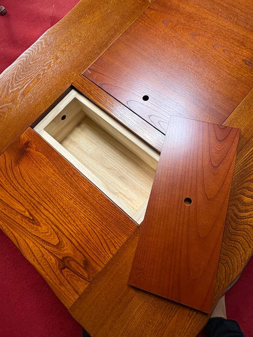 無垢 一枚板 座卓 天然木 ローテーブル 引き取り可