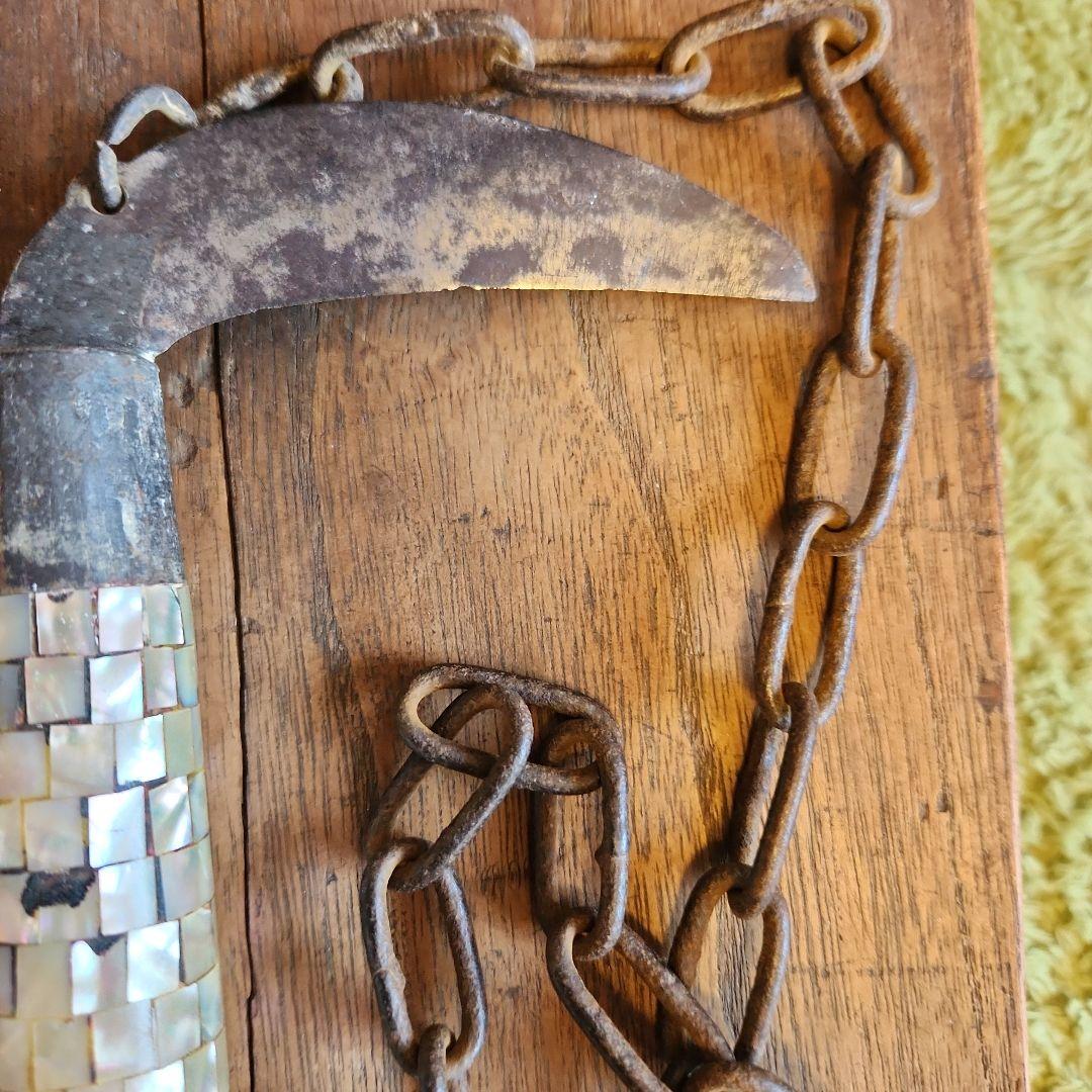 武具螺鈿飾り付け鎖り鎌