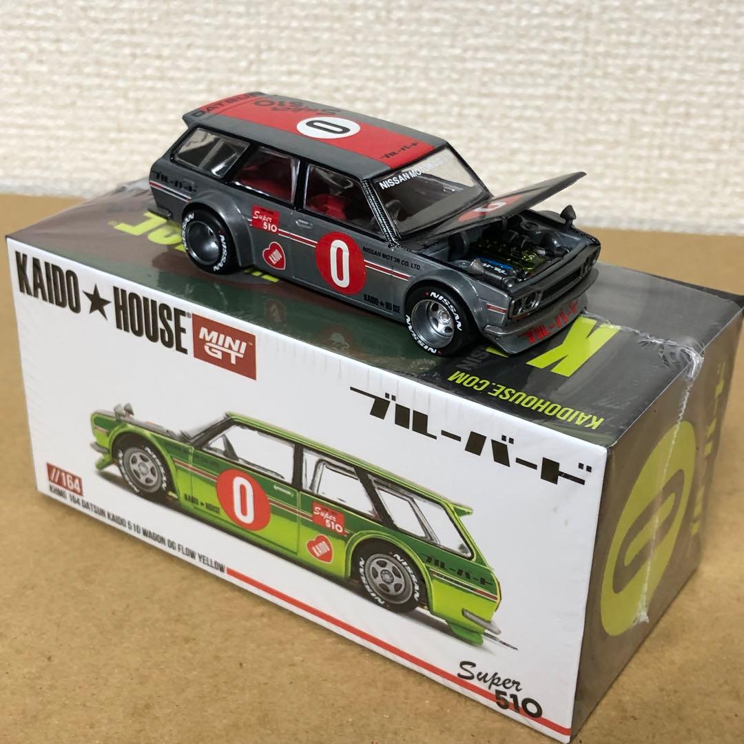 チェイスカー　ミニGT 街道ハウス　ダットサン 510 ワゴン　FLOWイエロー