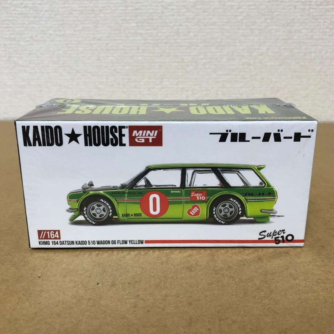 チェイスカー　ミニGT 街道ハウス　ダットサン 510 ワゴン　FLOWイエロー