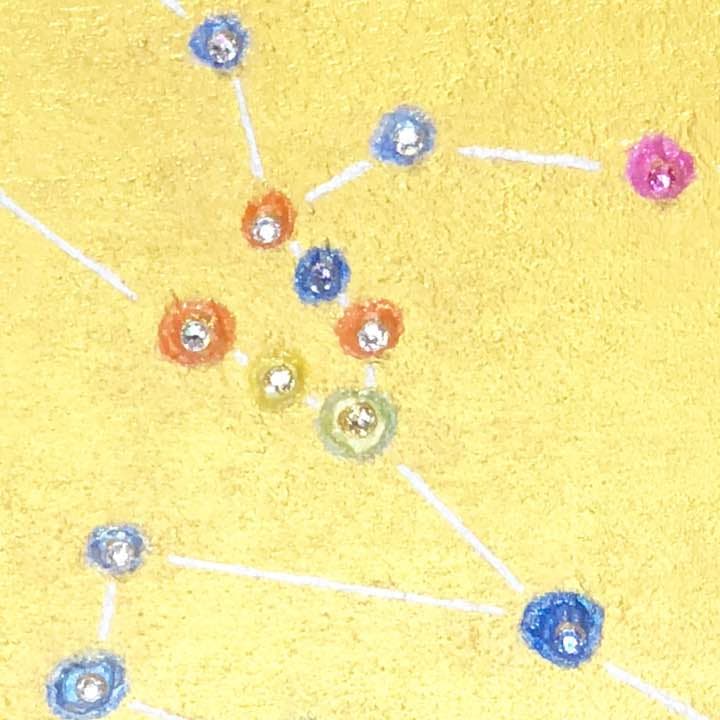 【ハッピーバースデイ タウラス】直筆　絵画　原画   スワロフスキー  送料無料